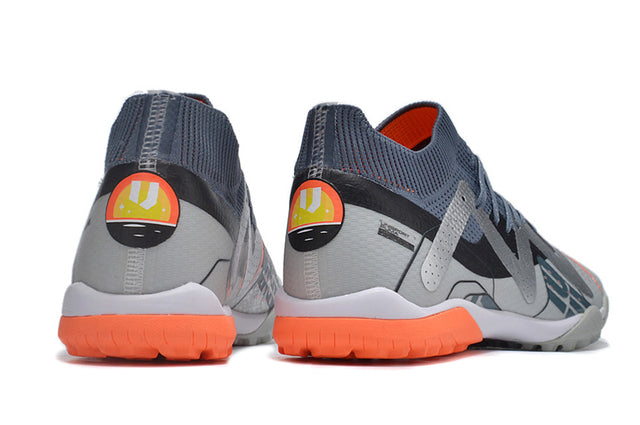 Chuteira Puma Future Match Society TF - Cinza/Laranja