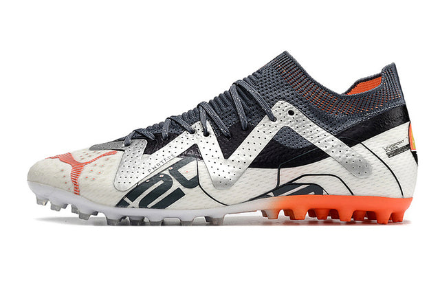 Chuteira Puma Future Ultimate MG - Branco/Laranja