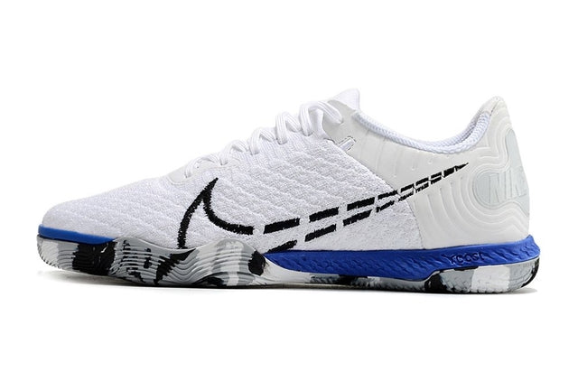Chuteira Nike React Gato Futsal IC - Branco/Azul