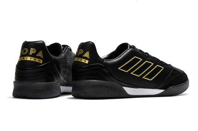 Chuteira Adidas Copa Kapitan 21 Futsal - Preto/Amarelo